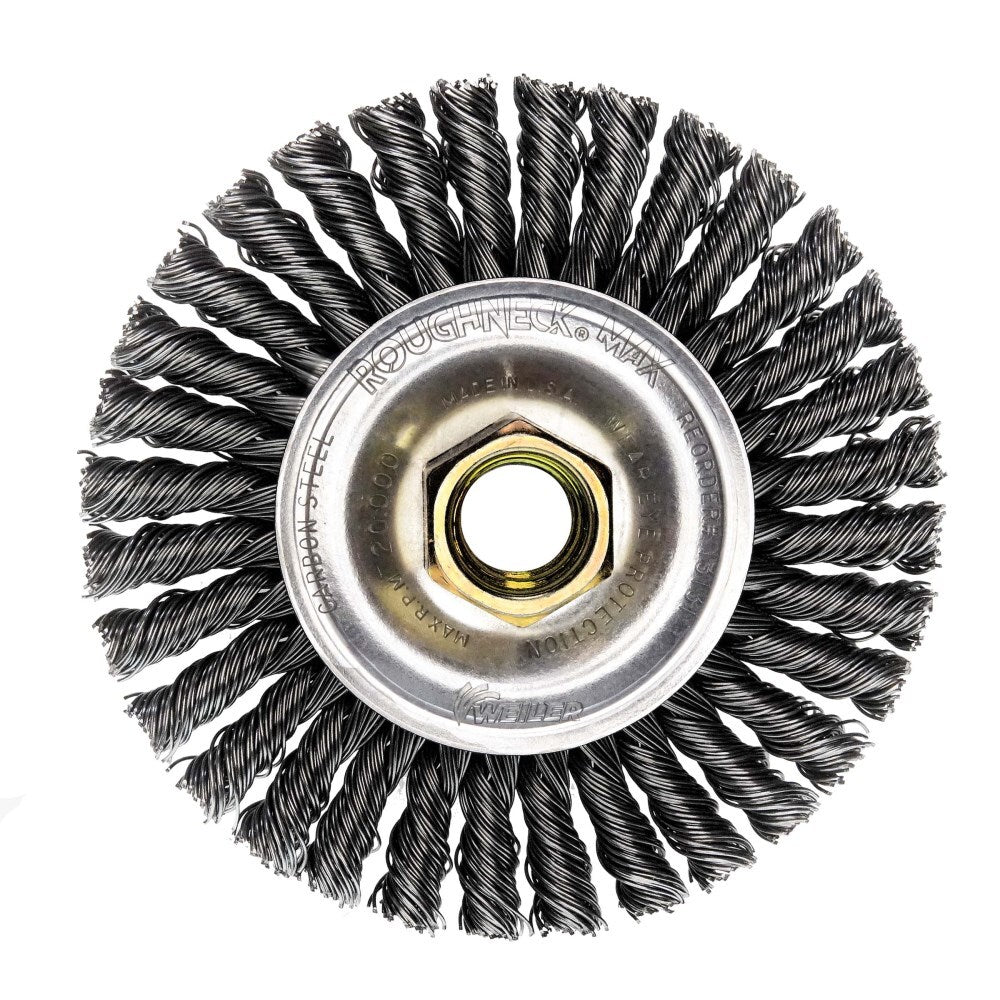 Roughneck Stringer Bead Wheel, 4in D x 3/16in W, Carbon Steel, 5/8-11 UNC Arbor