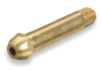 Thumbnail for Regulator Inlet Nipple, 3,000 psi, Brass, 1/4 in (NPT), Male, 3 in L, CGA-500, 510, 540, 580