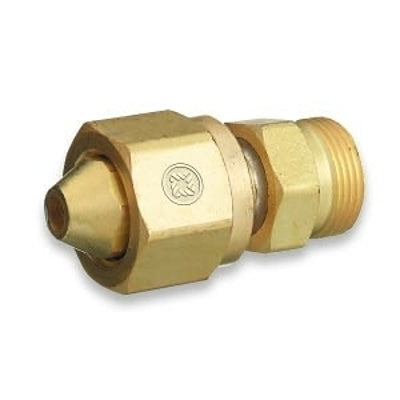 Brass Cylinder Adaptors, From CGA-300 Commercial Acetylene To CGA-520 "B" Tank