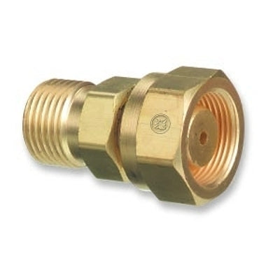 Brass Cylinder Adaptors,CGA520 "B" Tank Acetylene To CGA300 Commercial Acetylene