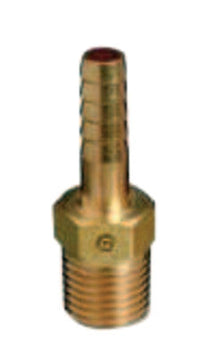Thumbnail for Brass Hose Adaptors, NPT Thread/Barb, Brass, 3/8 in