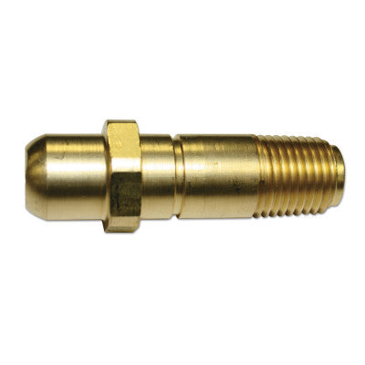Regulator Inlet Nipple, w/ Filter, Oxygen, 1/4 in (NPT), 2-1/2 in, Brass, CGA-540