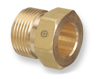 Thumbnail for Regulator Inlet Nuts, Inert Gas, Brass, CGA-680