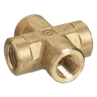 Thumbnail for Pipe Thread Crosses, Connector, 3,000 PSIG, Brass, 1/4 in (NPT)