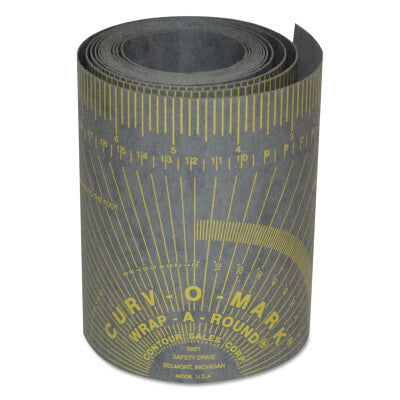 Wrap-A-Round Pipe Wrap Curv-O-Mark 3" to 10" Diameter Pipe Gray