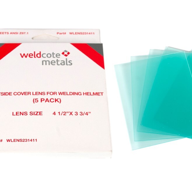 Weldcote cover lens for Classic and Pro-Hobby helmets (5 pack)