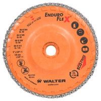 Walter 06-B-456 4 1/2" x 5/8-11 60 Grit Enduro-Flex Flap Discs (10 Pack)