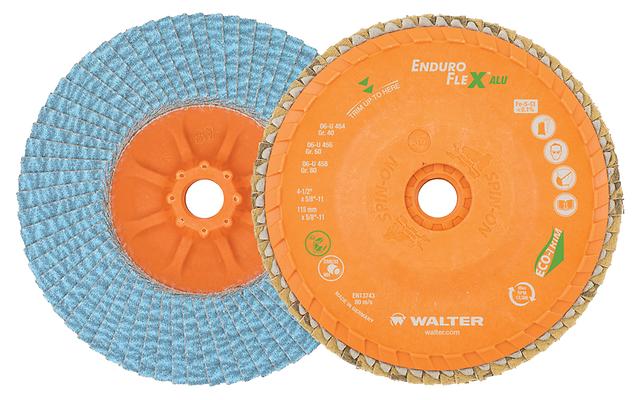 Walter 06U608 6" 80 Grit Spin-On Enduro-Flex Aluminum Flap Disc